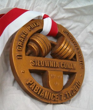 Medal z rzywicy poliestrowej Powerlifting 2