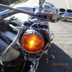 czaszka custom lampa kierunkoskaz