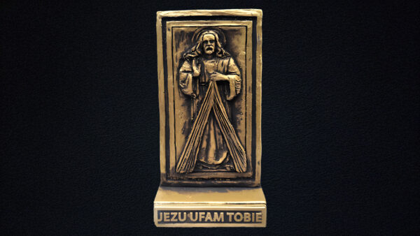 Miniatura ołtarza – figurka Jezu, Ufam Tobie